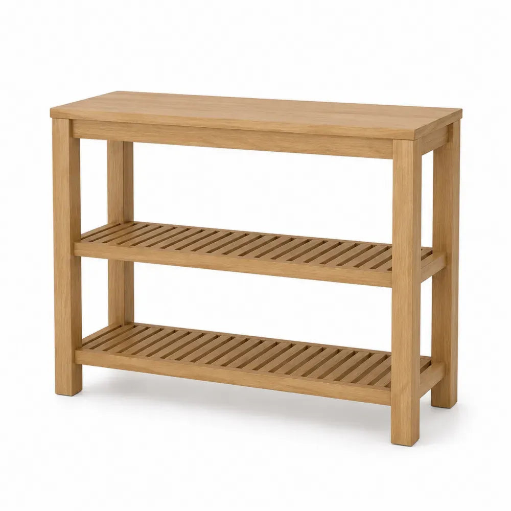 Holz-Konsolentisch mit 3 Ebenen