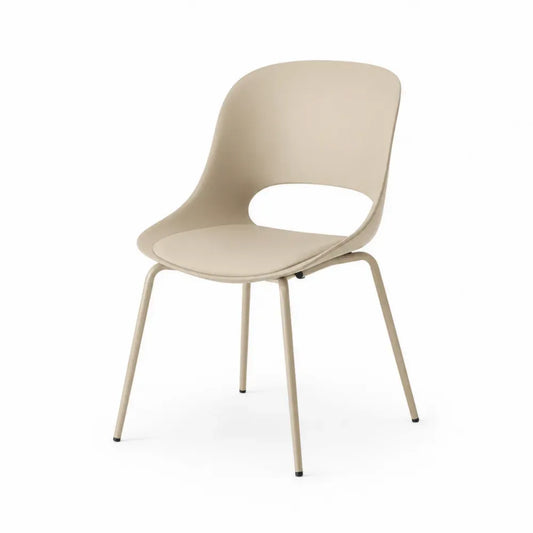 Esszimmerstuhl Kunststoff Beige 60x55x80 cm