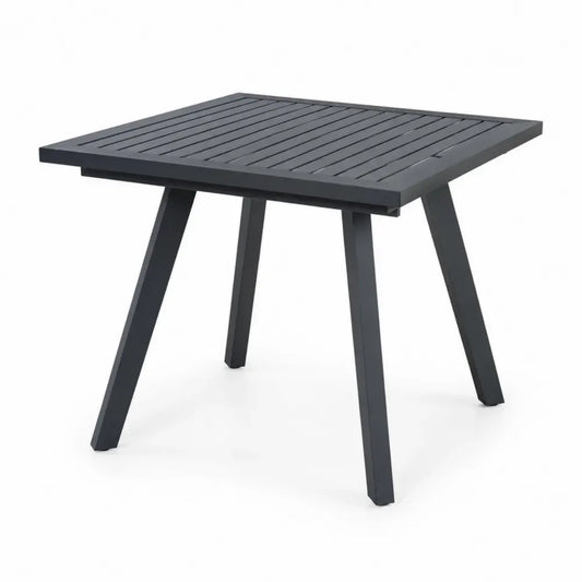 Quadratischer Gartentisch Aluminium Anthrazit